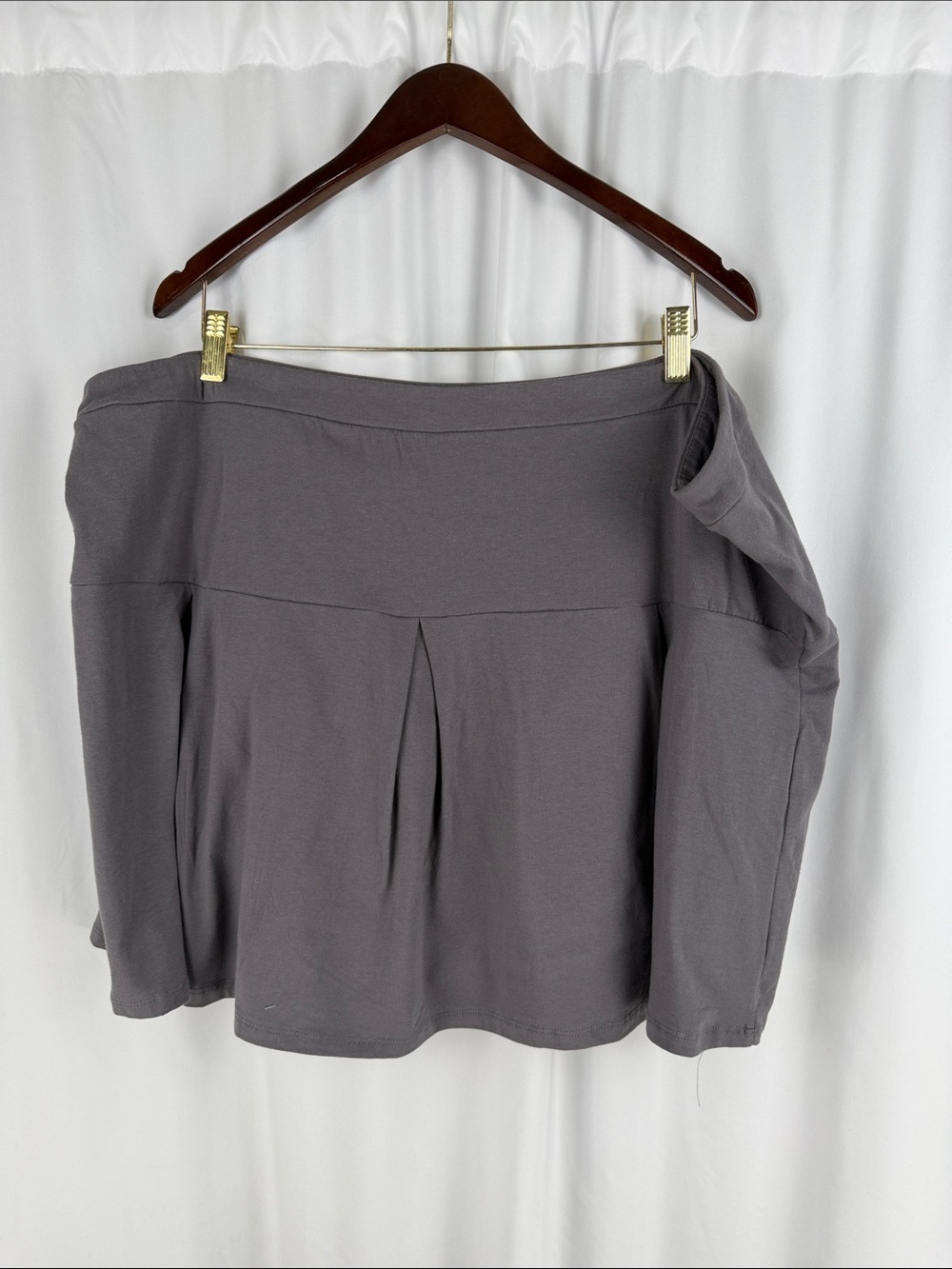 Grayson Threads Black Label Gray Knit Skort